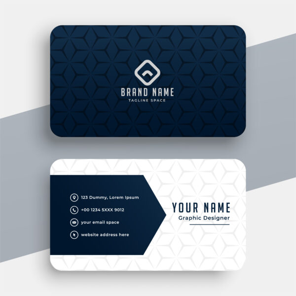 Red and white modern business card template