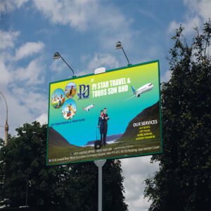 Travelling sign board