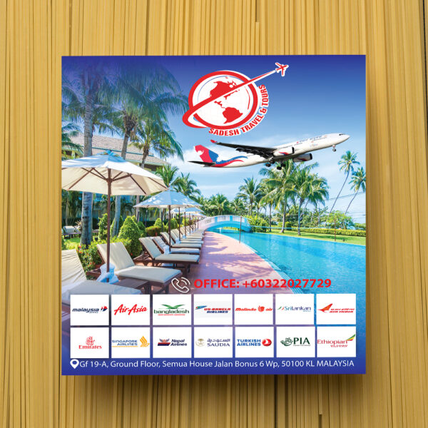 Travelling sticker